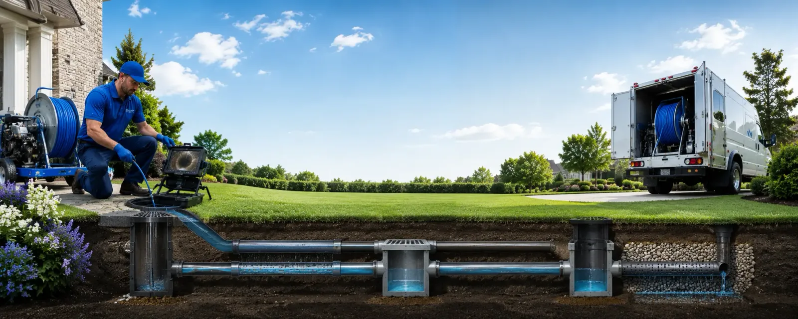 Outdoor drain cleaning information for Knierim, IA